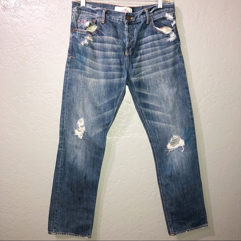 Hollister ripped distressed jeans